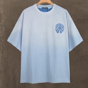 Chrome Hearts Men's Blue Short Sleeve